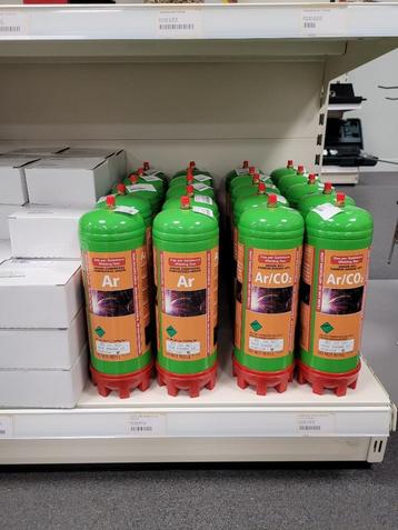 100% Argon en 80% Argon+20% CO2 gasflesjes beschikbaar voor biedingen