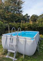 Bestway zwembad 4x2m met zandfilter, skimmer en solar mat, Ophalen, Gebruikt