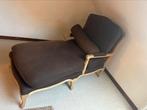 Chaisse longue/voetbank/3 stoelen, Ophalen, Gebruikt