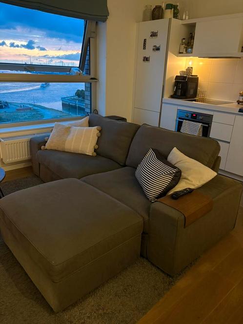IKEA KIVIK 3-zit + bijpassende poef, Huis en Inrichting, Zetels | Zetels en Chaises Longues, Gebruikt, Driepersoons, 200 tot 250 cm