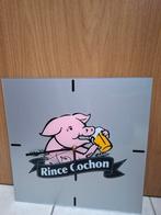 Zeldzaam reclamebord met Rince Cochon klok, Ophalen of Verzenden, Nieuw, Reclamebord, Plaat of Schild, Overige merken