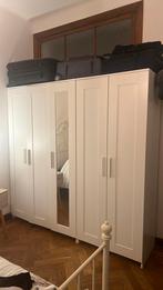 IKEA armoires modèle BRIMNES 5 portes 195x190x50, 150 à 200 cm, Avec espace de penderie, 25 à 50 cm, 150 à 200 cm