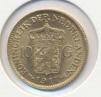 Nederland 10 Gulden 1917 Wilhelmina, Goud, Ophalen of Verzenden