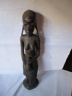 Prachtig oud beeld, Congo, „Vrouw met tas”, Antiek en Kunst, Kunst | Niet-Westerse kunst, Ophalen of Verzenden