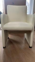 Witte eetkamer stoelen.    20€ per stuk dus 160€ voor de 8, Huis en Inrichting, Ophalen, Wit, Leer, Zo goed als nieuw