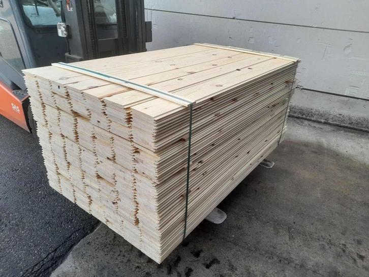 Grenen klikplanken 15 x 130mm, Doe-het-zelf en Bouw, Hout en Planken, Nieuw, Plank, Grenen, Minder dan 200 cm, Minder dan 25 mm