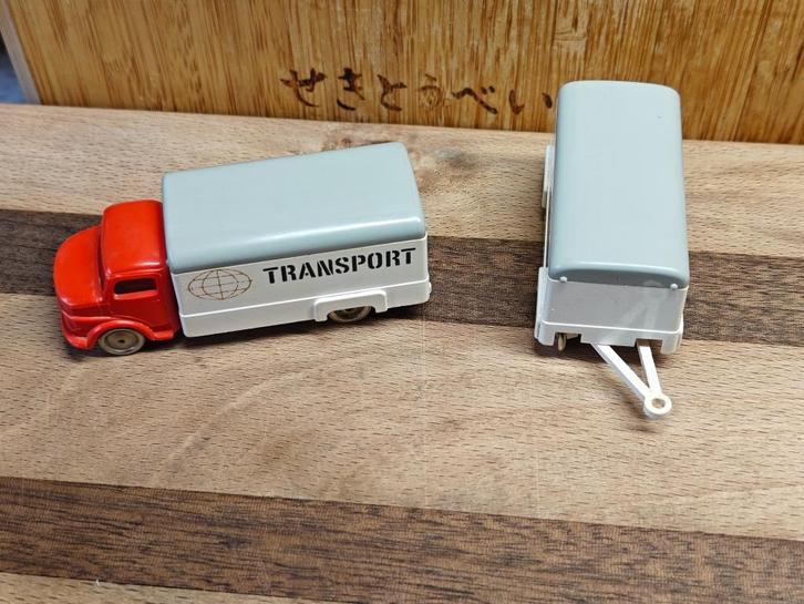 LEGO 1/87 HO MERCEDES TRUCK + AANHANGER, Hobby en Vrije tijd, Modelauto's | 1:87, Zo goed als nieuw, Auto, Ophalen of Verzenden