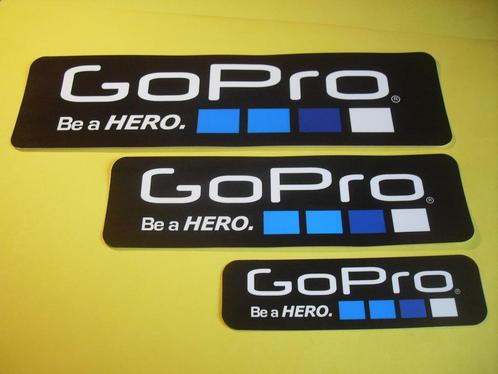 GoPro stickers - 3 nieuwe exemplaren, Collections, Marques & Objets publicitaires, Neuf, Envoi