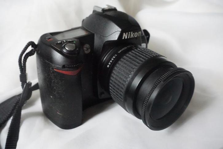 Nikon D70 + Nikkor af 28-80 G + 2 batterijen..., Audio, Tv en Foto, Fotocamera's Digitaal, Gebruikt, Spiegelreflex, Nikon, Minder dan 4 keer