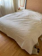 Donsovertrek in wit katoen 2persoons -, Huis en Inrichting, Ophalen, Wit