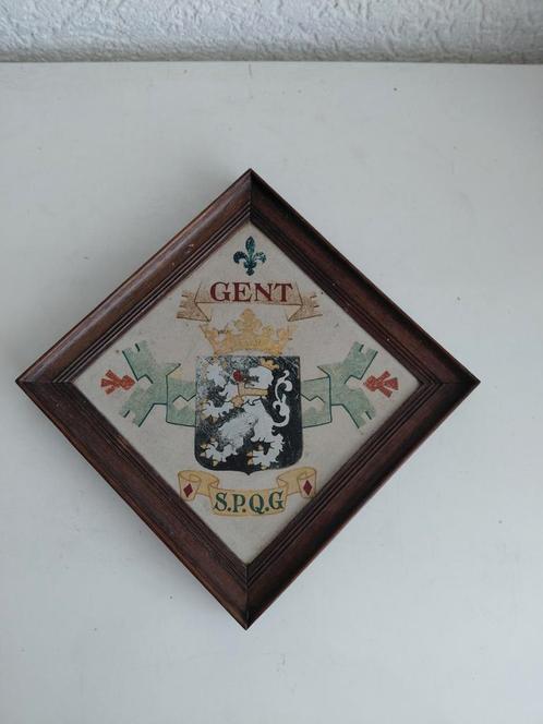Kader met tegel, Antiek en Kunst, Curiosa en Brocante, Ophalen of Verzenden