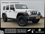 Jeep Wrangler 2.8 CRD Sport Grijs-Kenteken Leer Navi Stoelve, Auto's, Automaat, Parkeersensor, Wit, 230 g/km