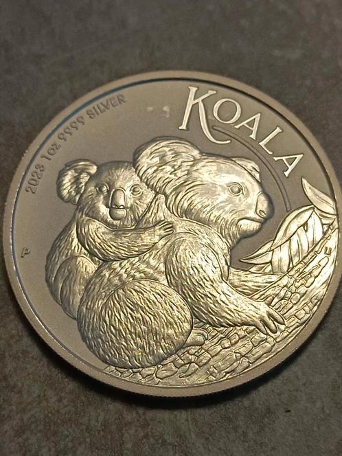 Australia,1 Dollar 2023 Koala,1 OZ Silver 999%, Timbres & Monnaies, Monnaies | Océanie, Monnaie en vrac, Argent, Enlèvement ou Envoi