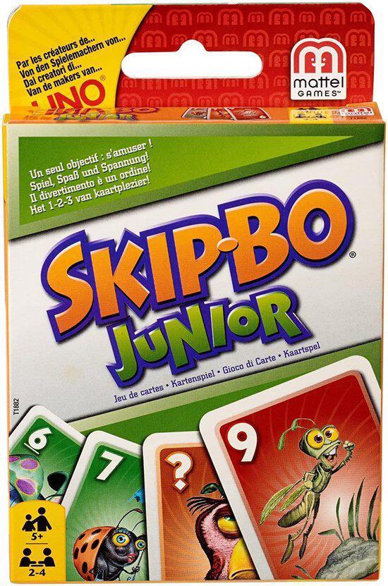Mattel Games - SkipBo - Junior, Hobby en Vrije tijd, Gezelschapsspellen | Kaartspellen, Zo goed als nieuw, Drie of vier spelers