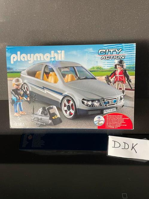 Playmobil 9361 City Action SIE undercover auto, Hobby en Vrije tijd, Modelbouw | Auto's en Voertuigen, Zo goed als nieuw, Auto