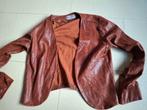 Bruin lederen kort jasje Amelie Amelie mt Medium, Ophalen of Verzenden, Bruin