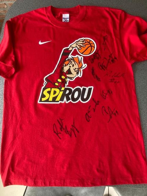 T-shirt dédicacé Spirou basket team, Sports & Fitness, Basket, Enlèvement ou Envoi