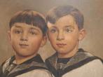 Schilderij , 2 jongens,Eugenie Huysmans, Enlèvement