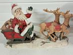 Kerst ornament rendieren  met kerstman, Ophalen, Gebruikt