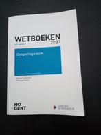 Wetboek omgevingsrecht, Ophalen, Zo goed als nieuw, Hogeschool