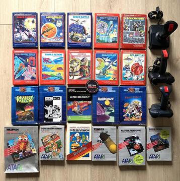 Jeux Atari + Intellivision + Joystick  disponible aux enchères