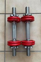 Halters, Sport en Fitness, Fitnessmaterialen, Ophalen, Gebruikt, Halterset