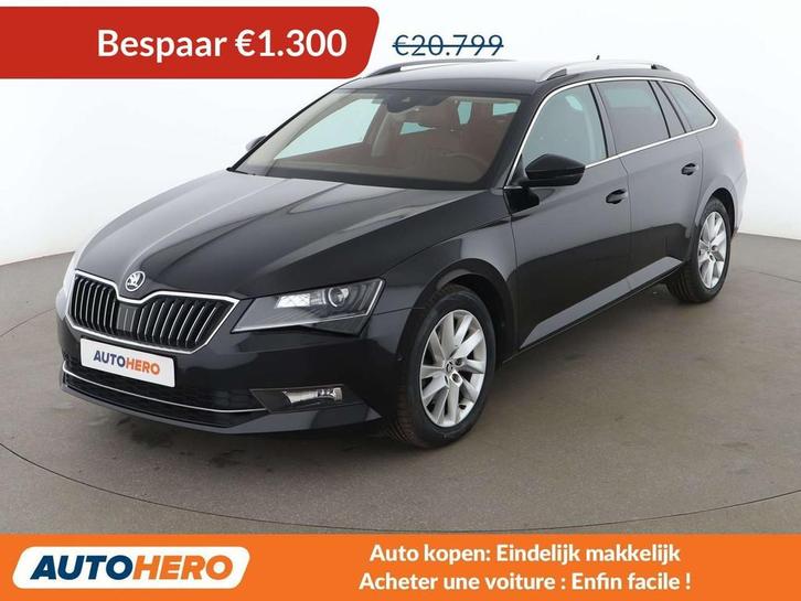 Skoda Superb 2.0 TDI Style (bj 2019, automaat), Auto's, Skoda, Te koop, Superb, ABS, Achteruitrijcamera, Adaptive Cruise Control