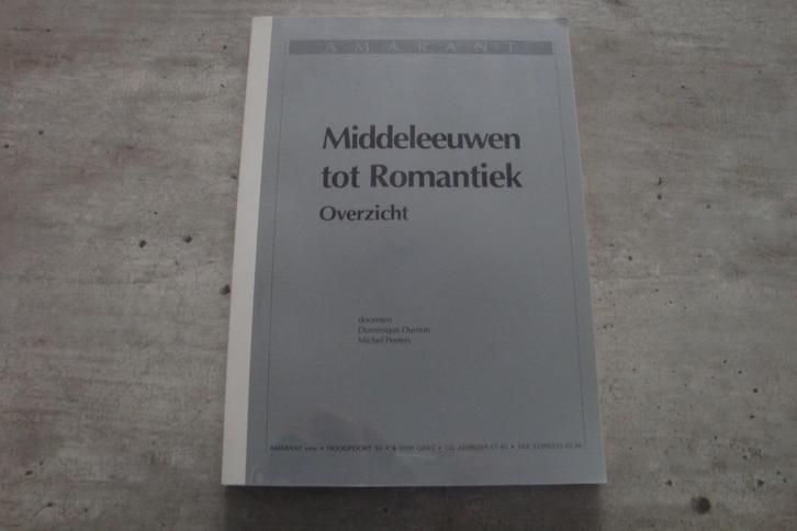MIDDELEEUWEN TOT ROMANTIEK -OVERZICHT, Boeken, Politiek en Maatschappij, Gelezen, Ophalen of Verzenden