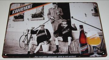 KWAREMONT BIER : Metalen Bord Kwaremont - Pittig Blond 6,6%, Verzamelen, Verzenden, Nieuw, Reclamebord, Plaat of Schild, Overige merken
