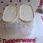 Tupperware nieuwe ruimtespaarder 1,1 L deksel ,wit,zwart, Huis en Inrichting, Keuken | Tupperware, Ophalen of Verzenden, Wit