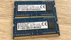 Kingston 4GB 1600MHz DDR3 (voor beide), Computers en Software, RAM geheugen, 4 GB, Ophalen of Verzenden, Laptop, Zo goed als nieuw