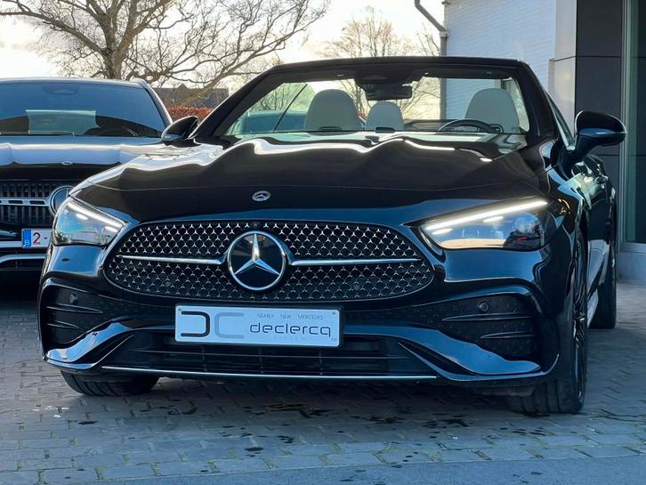 Mercedes CLE 200 cabrio AMG 2024 beige leder, Auto's, Mercedes-Benz, Bedrijf, Te koop, C-Klasse, 360° camera, ABS, Achteruitrijcamera