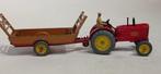 DINKY TOYS UK MASSEY HARRIS+ BOERDERIJTRAILER, Ophalen of Verzenden, Gebruikt, Tractor of Landbouw, Dinky Toys