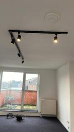 modern railsysteem met 5 spots( leds), Metaal of Aluminium, Ophalen of Verzenden, Zo goed als nieuw, Led