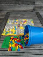 Doos Blokjes Polybrick en matje voor auto's, Kinderen en Baby's, Speelgoed | Bouwstenen, Ophalen, Zo goed als nieuw, Overige merken