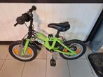 Eerste kinderfietsje 14 inch met zijwieltjes, Fietsen en Brommers, Ophalen, Gebruikt, Minder dan 16 inch, Zijwieltjes
