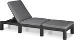 LIGSTOEL EN TUINTAFEL, Tuin en Terras, Ligbedden, Ophalen, Zo goed als nieuw, Kunststof, Verstelbaar