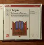 cd- F. Chopin :Complete Nocturnes+ Complete Impromptus - 2cd, Comme neuf, Romantique, Enlèvement ou Envoi, Musique de chambre