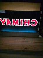 Prachtig lichtbord van Chimay om 55 x 34 cm te plaatsen, Verzamelen, Biermerken, Ophalen of Verzenden