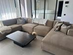 Zetel als nieuw taupe, Huis en Inrichting, Zetels | Complete zithoeken, Ophalen, Zo goed als nieuw, Stof, Modern