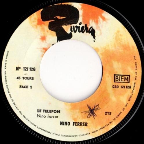 Nino Ferrer – Le Telefon / Je Cherche Une Petite Fille, Cd's en Dvd's, Vinyl Singles, Gebruikt, Single, Pop, 7 inch, Ophalen of Verzenden