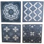 vier delige canvas set 30x30cm, Huis en Inrichting, Minder dan 50 cm, Verzenden, Zo goed als nieuw, Schilderij