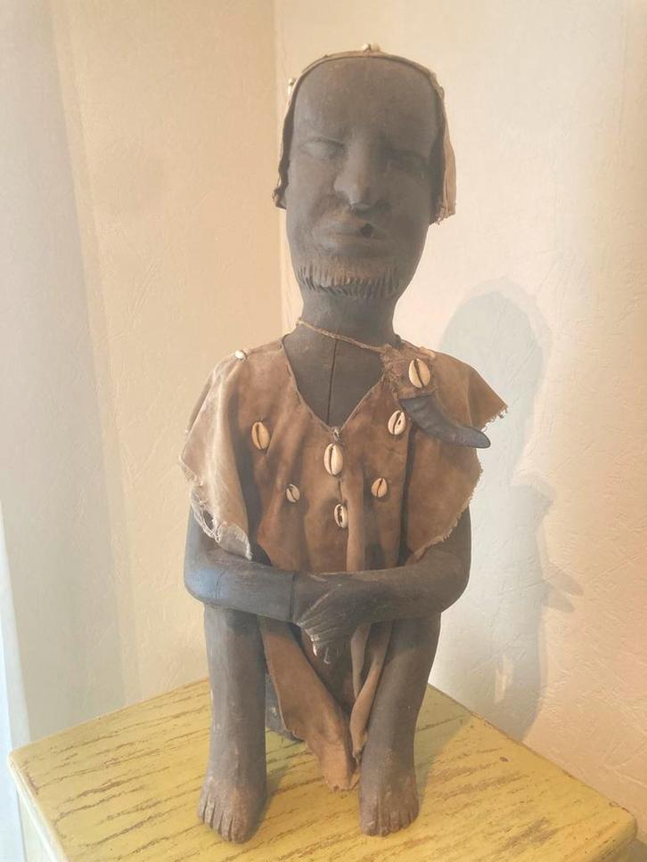 Afrikaans houten beeld 50 cm – etnische decoratie, Antiek en Kunst, Kunst | Beelden en Houtsnijwerken, Ophalen