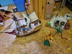 Playmobil Piratenset (boot + eiland + Britse vesting), Kinderen en Baby's, Speelgoed | Playmobil, Ophalen, Zo goed als nieuw, Complete set