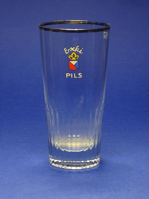 Exki Pils Imperial Anderlecht Brussels Glass, Verzamelen, Biermerken, Gebruikt, Glas of Glazen, Ophalen of Verzenden