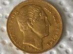Goud 20 francs 1865 Leopold I positie B, Postzegels en Munten, Munten | België, Ophalen of Verzenden, Goud, Goud