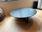 Salontafel zwart hout, Huis en Inrichting, Tafels | Salontafels, Ophalen, Rond, 50 tot 100 cm, Zo goed als nieuw