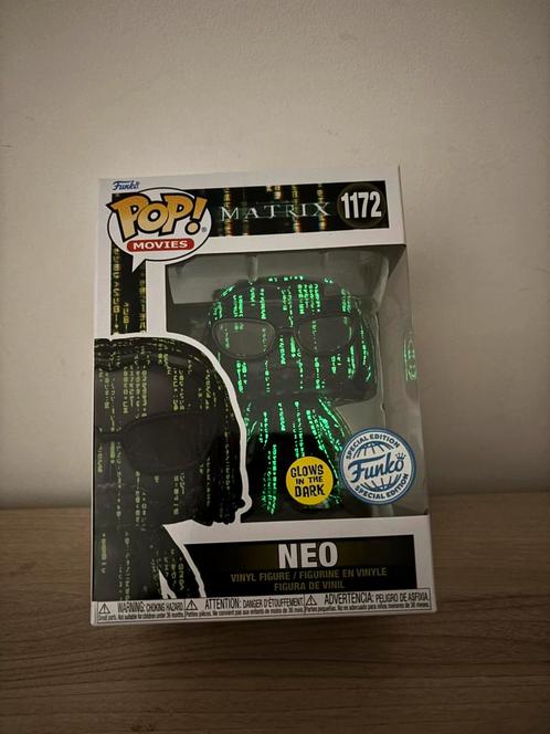 Funko Pop! - The Matrix 4 Neo Coded (Glow in the Dark) #1172, Verzamelen, Poppetjes en Figuurtjes, Ophalen of Verzenden