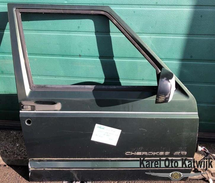 Voordeur rechts Jeep Cherokee XJ Groen, Auto-onderdelen, Carrosserie, Deur, Voor, Rechts, Gebruikt, Ophalen of Verzenden