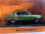 1:43 model Maxichamps - Opel Manta - groen - in box, Hobby & Loisirs créatifs, Voitures miniatures | 1:43, Comme neuf, Autres marques